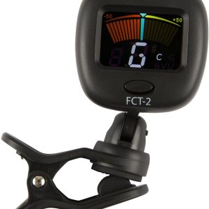 Fender FCT-2 Professional Multi-Instrument Clip-On Tuner for Guitar, Bass, Ukulele, and Violin
